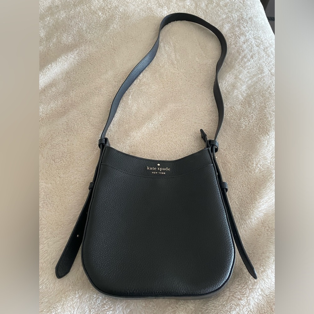 Kate Spade Black Pebbled Leather Shoulder Bag